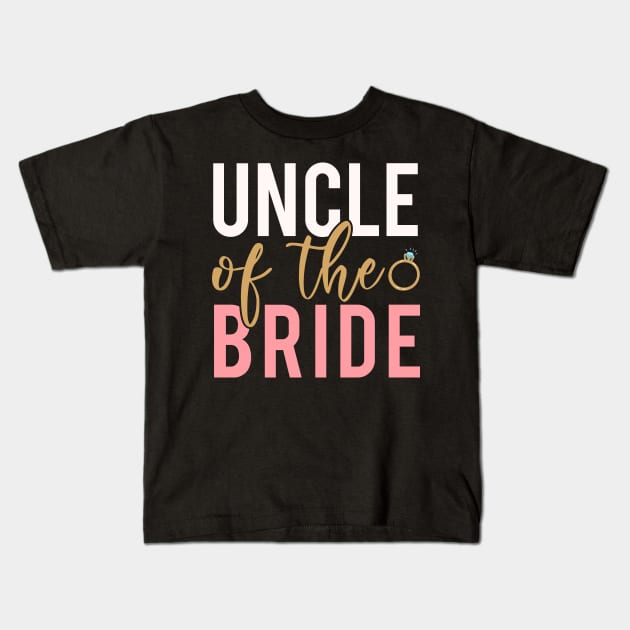 Uncle Of The Bride Kids T-Shirt by Tesszero